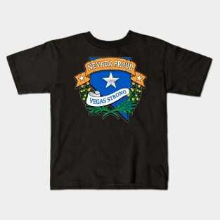 NEVADA PROUD, VEGAS STRONG Kids T-Shirt